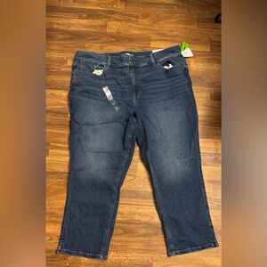 Maurices Dark Blue Straight Leg Jeans 24W stretchy